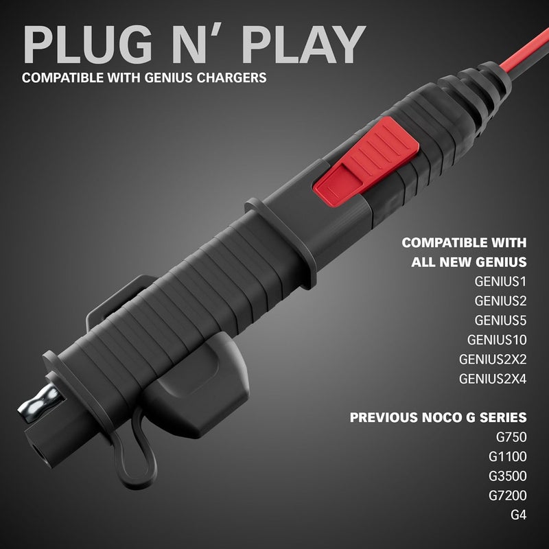 SafeAMP 3‑Pack X Connect to SAE Adapter with 20A Fuse Compatible with NOCO GENIUS1, GENIUS2, GENIUS5, GENIUS10, G3500, G7200 - Image 4